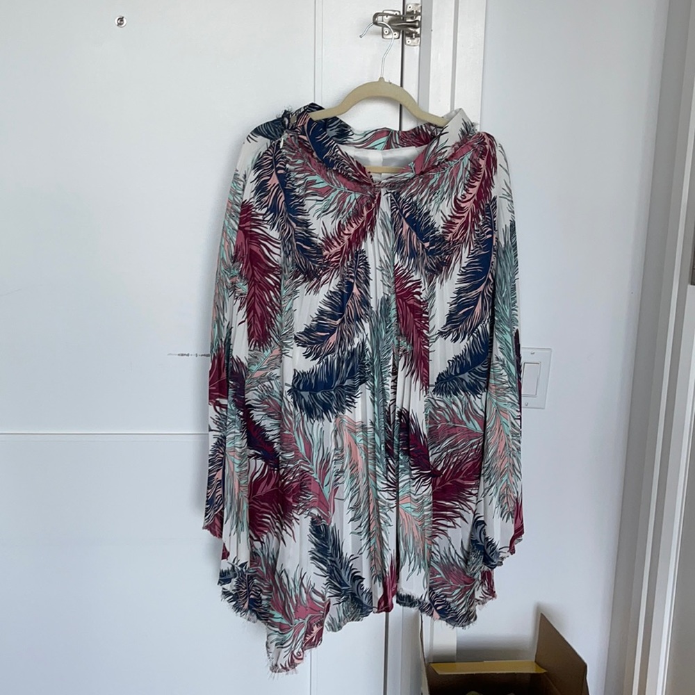 Pleated full length skirt